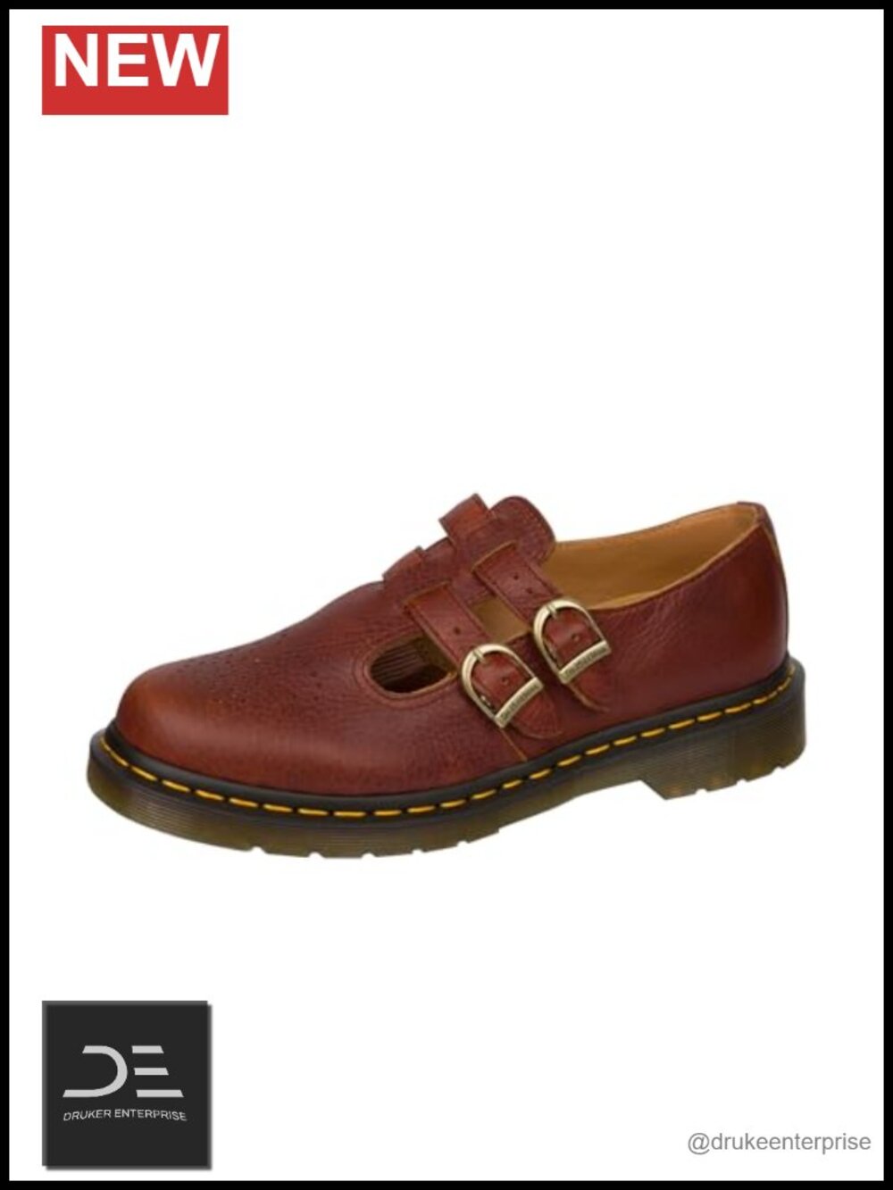 Dr. Martens 8065 Mary Jane Leather Flat Shoes Women's